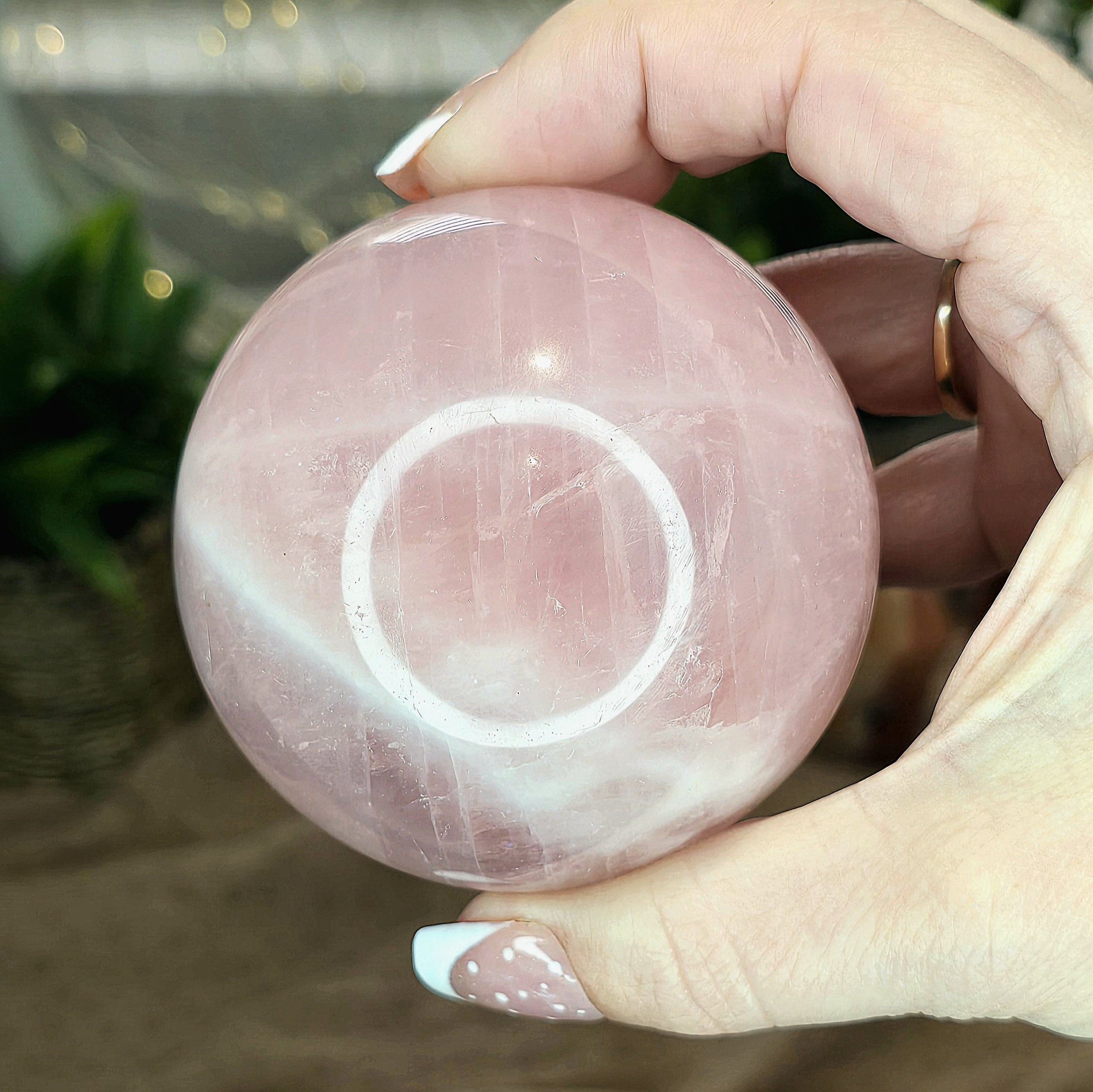 Rose Quartz Sphere – 65mm - Image 2