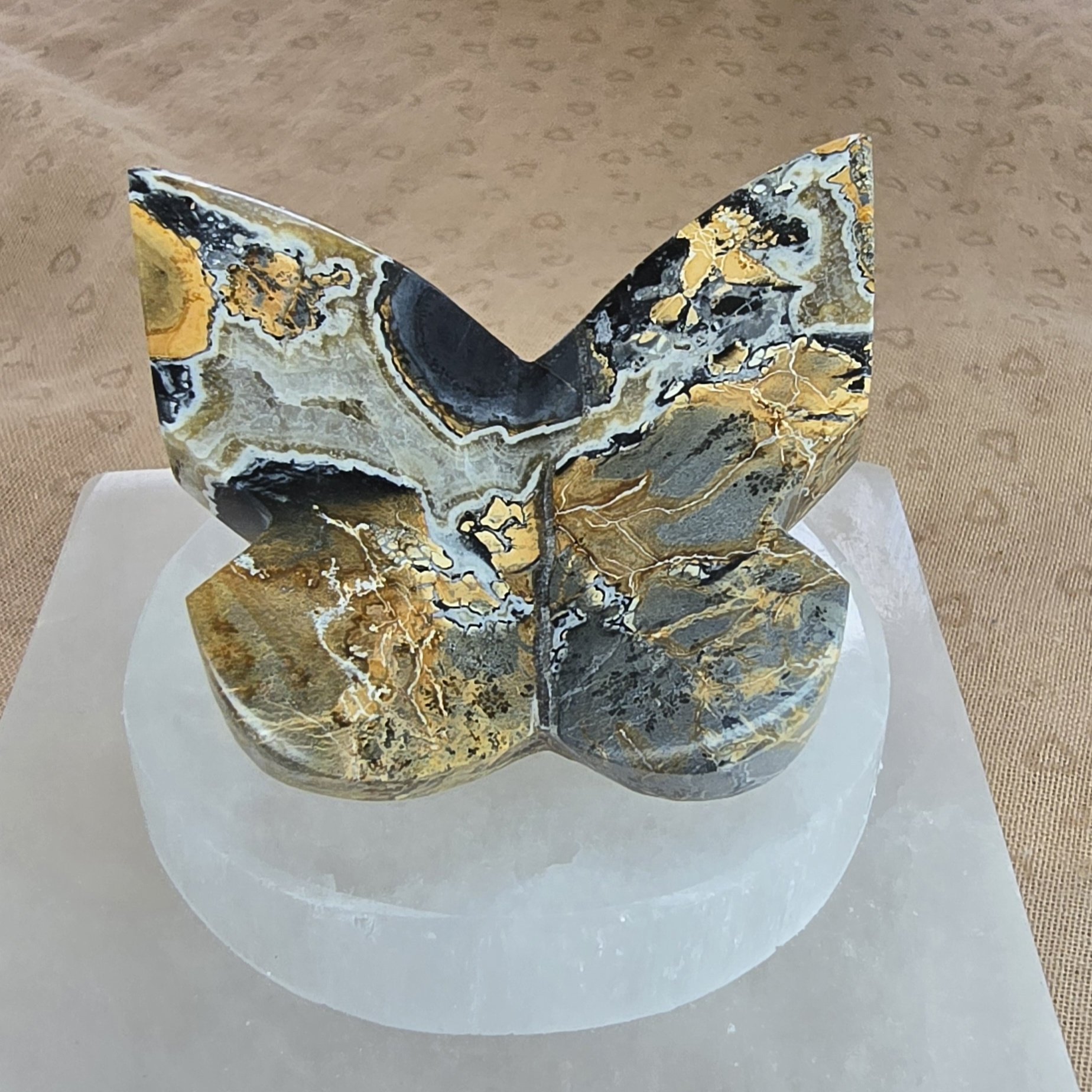 Malignant Jasper 3D Butterfly Carving - Image 2