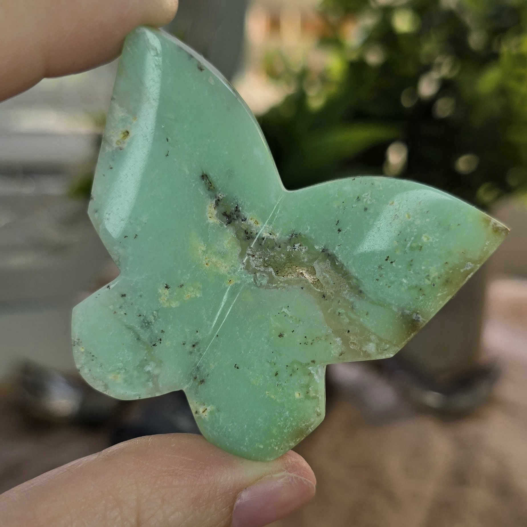 Chrysoprase Butterfly Carving - Image 4