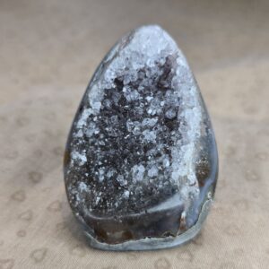 Amethyst Druzy Cut Base Freeform | 105g | Natural Amethyst Display Crystal