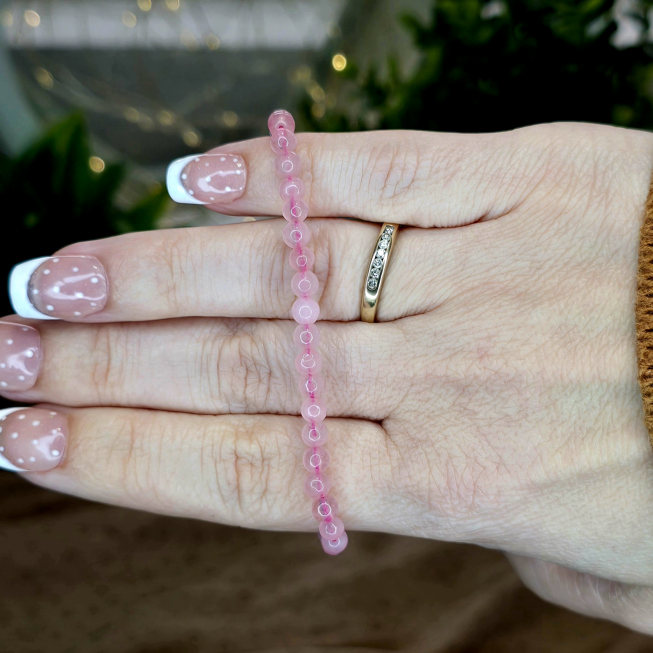 Rose Quartz Beaded Bracelet | Love & Self-Love Crystal Bracelet