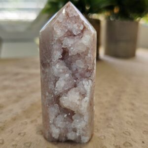Pink Amethyst Druzy Tower