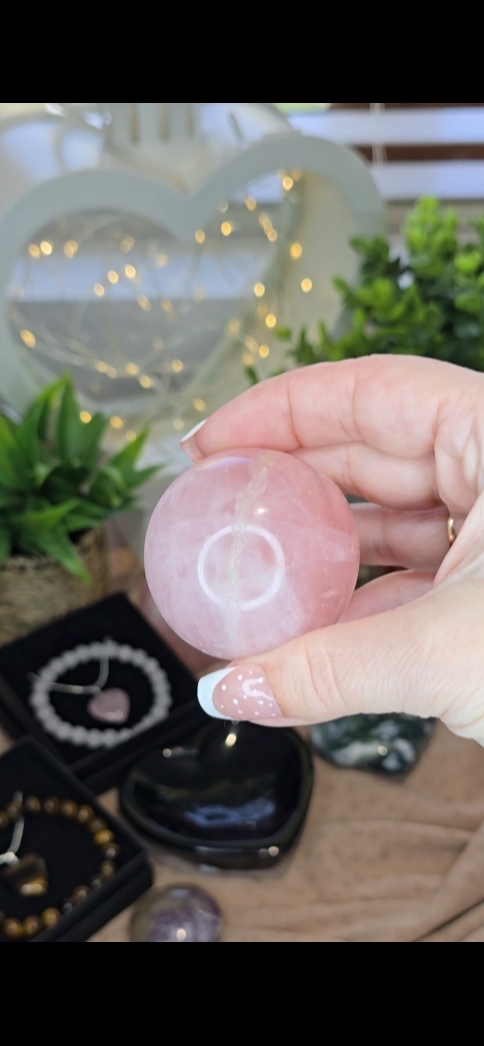 45mm Rose Quartz Sphere | Natural Crystal Sphere