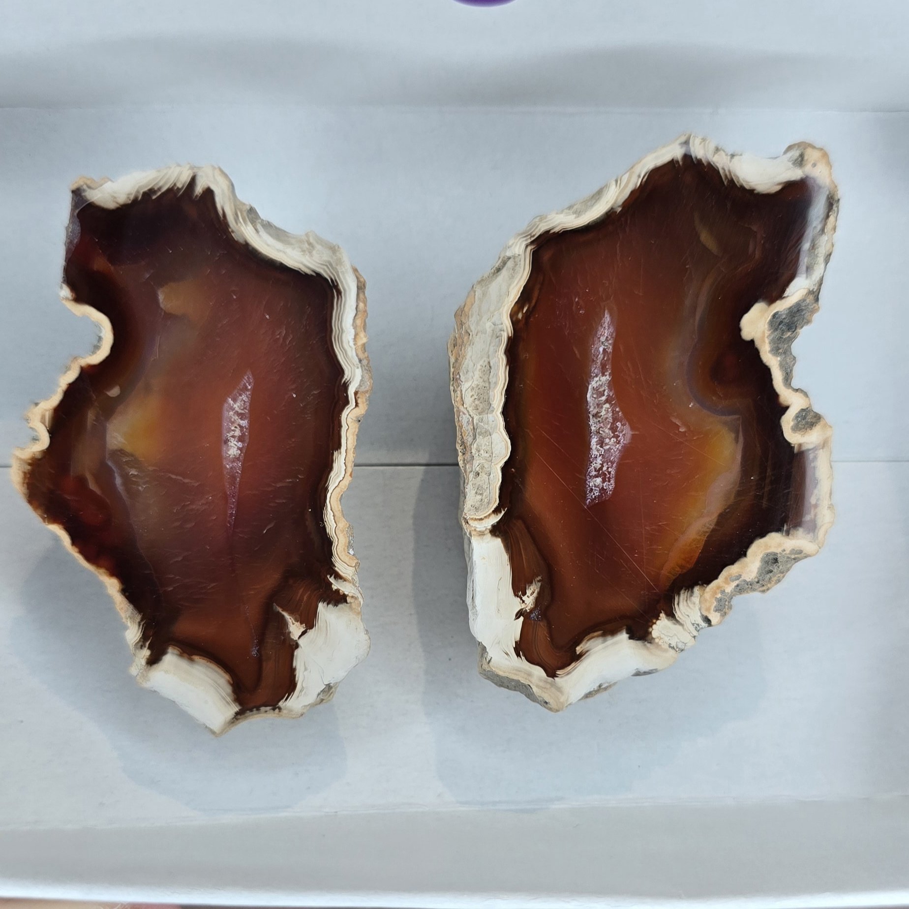 Indonesian Agate Geode Pair - Image 7