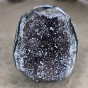 Sugar Amethyst Cut Base With Crystal Pockets (Approx 240g)