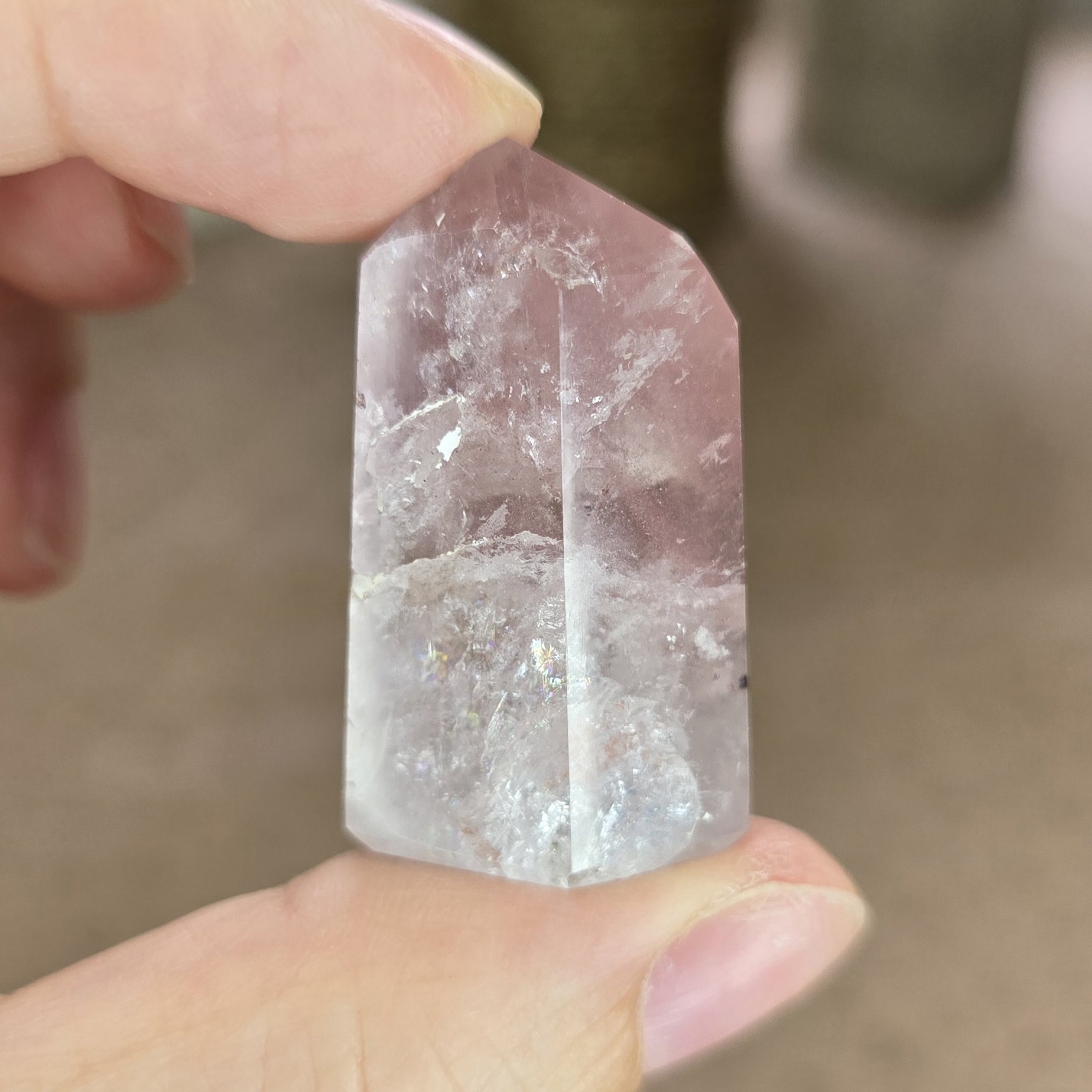 Pink Lithium Quartz Tower - Image 4