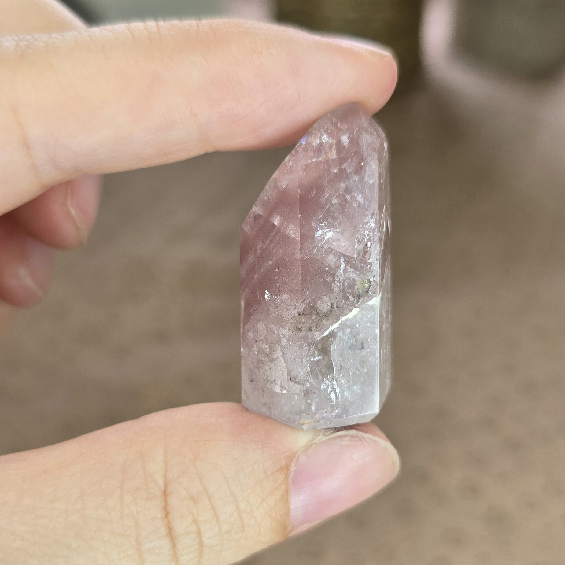 Pink Lithium Quartz Tower - Image 2
