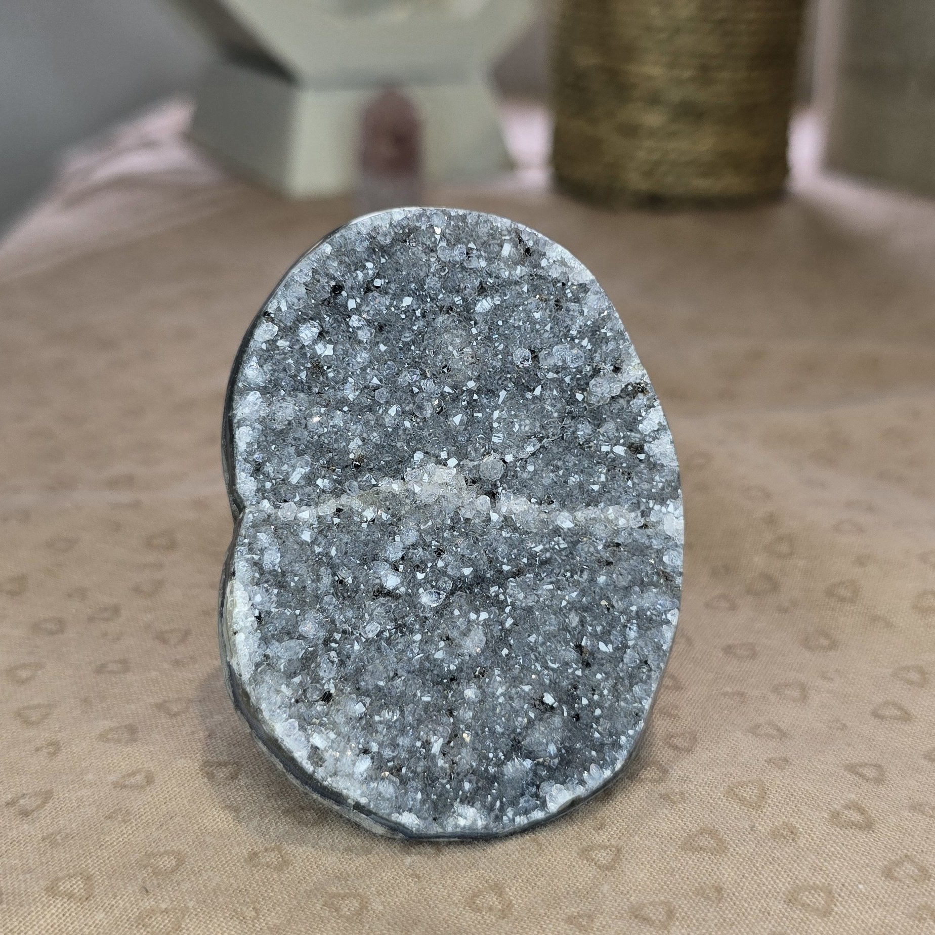 Sugar Amethyst Freeform with Agate Banding - Image 4