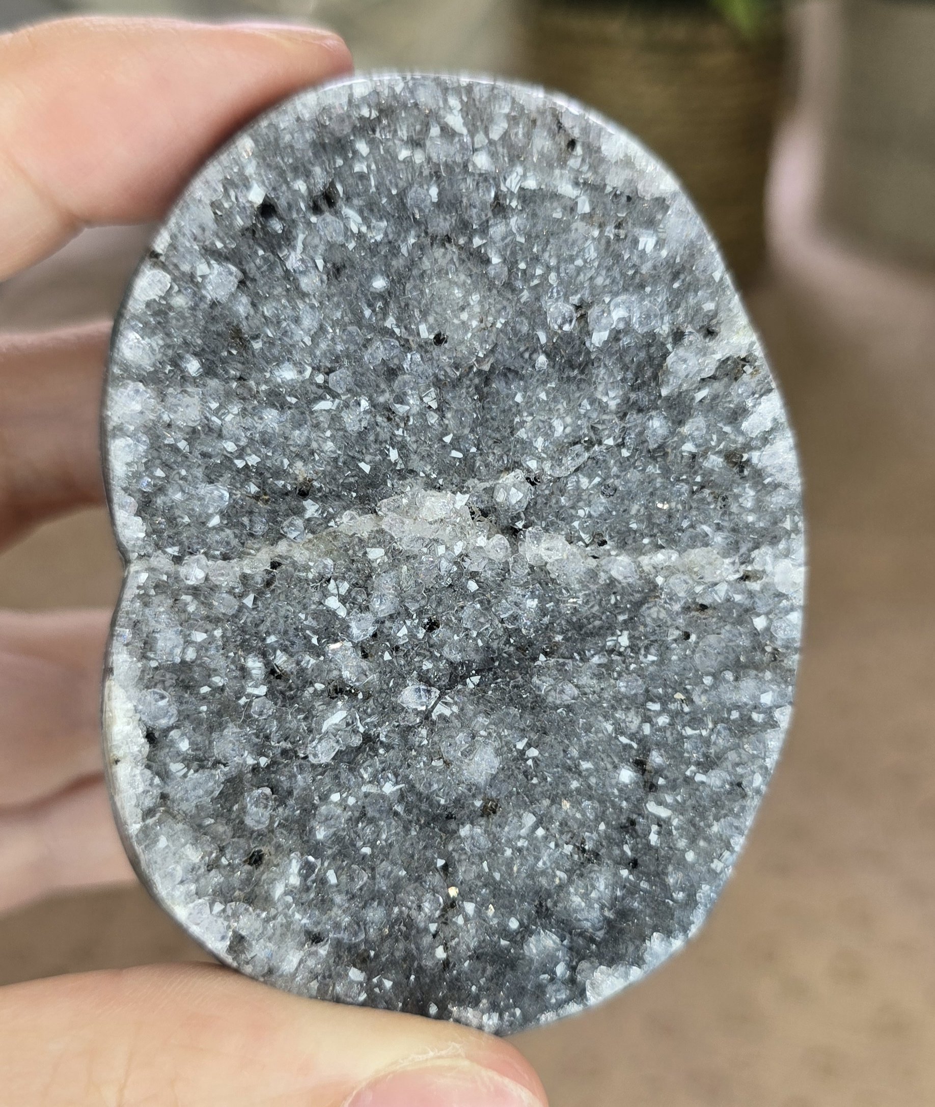 Sugar Amethyst Freeform with Agate Banding