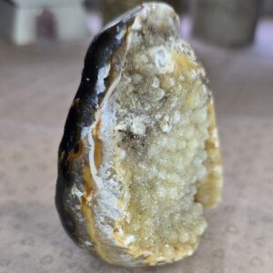 Rainbow Sugar Druzy Agate Geode Freeform– 280g