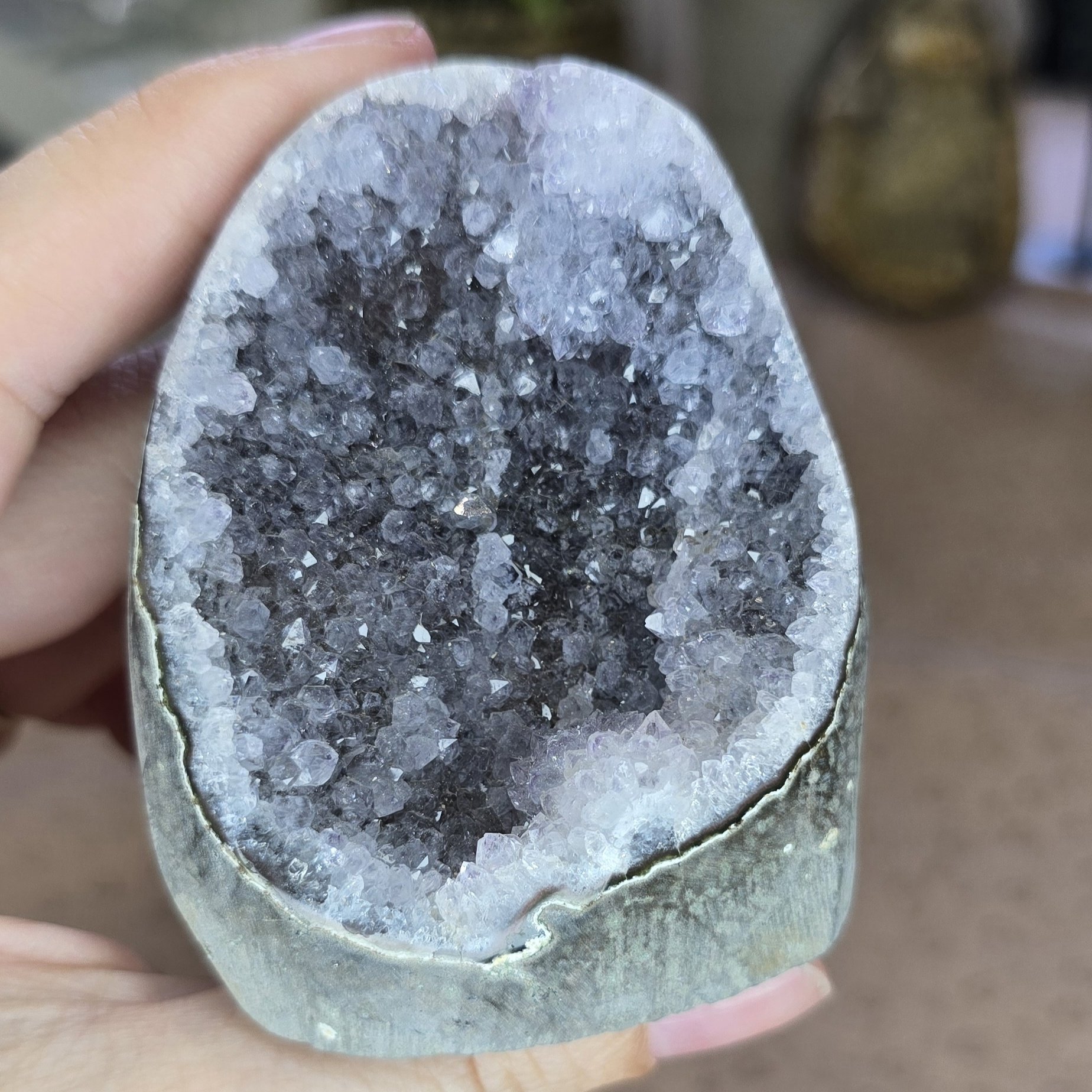 Amethyst Sugar Druzy Cut Base | Approx 185g