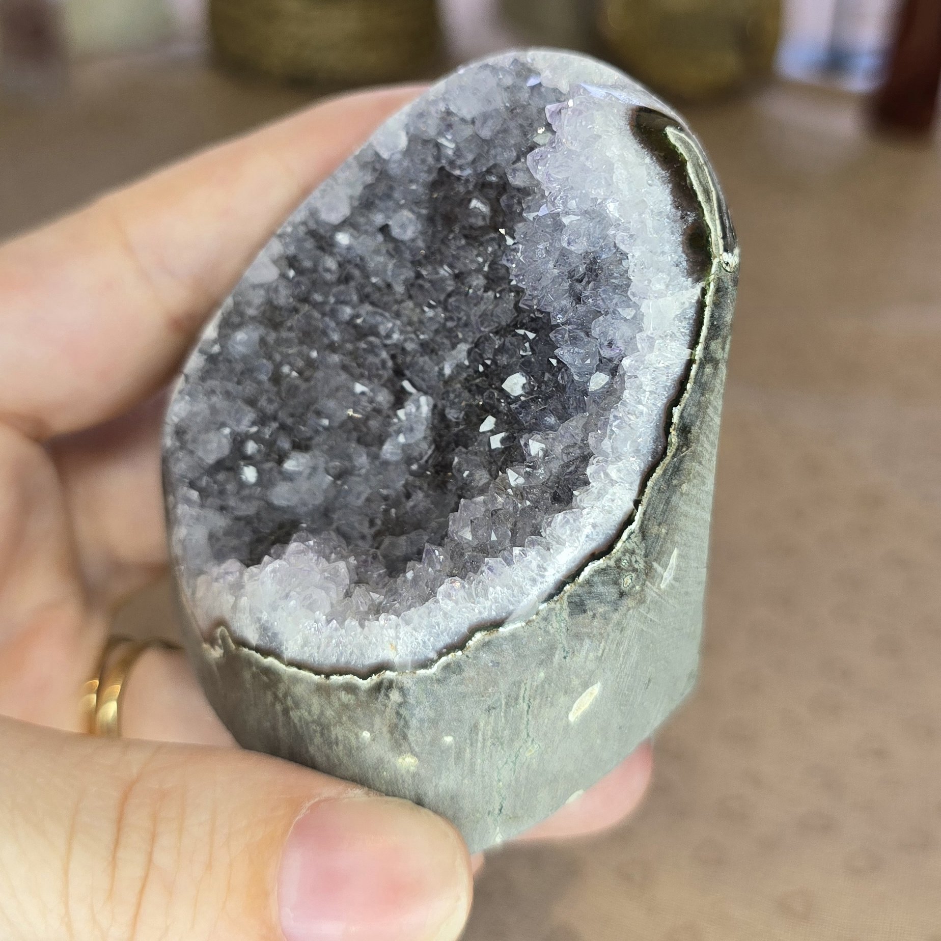 Amethyst Sugar Druzy Cut Base | Approx 185g - Image 4