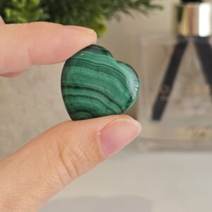 Malachite Polished Heart Crystal