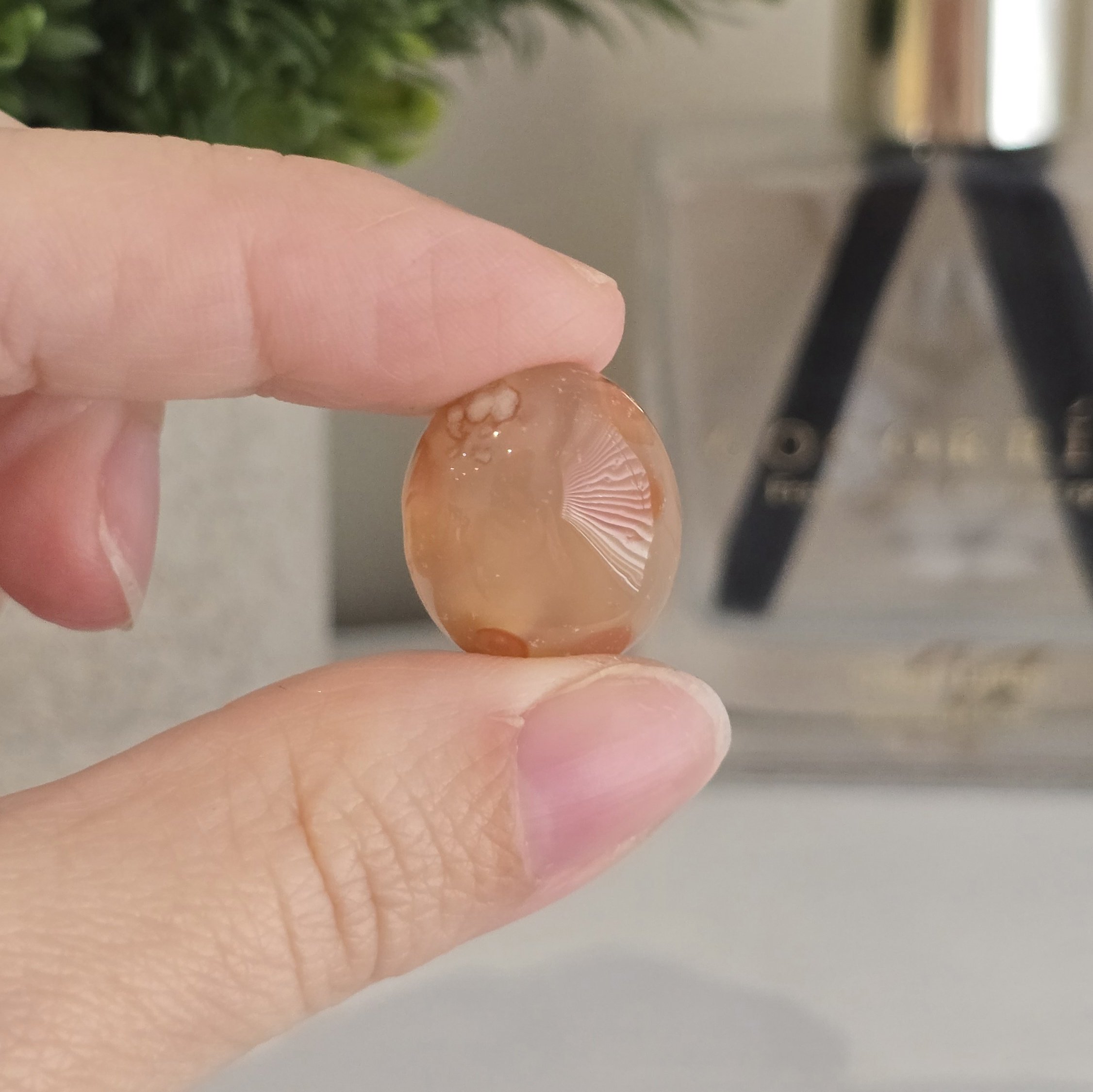 Flower Agate Tumble Stone - 20mm - Image 2