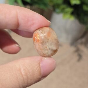Sunstone Tumble Stone - Approx 21mm