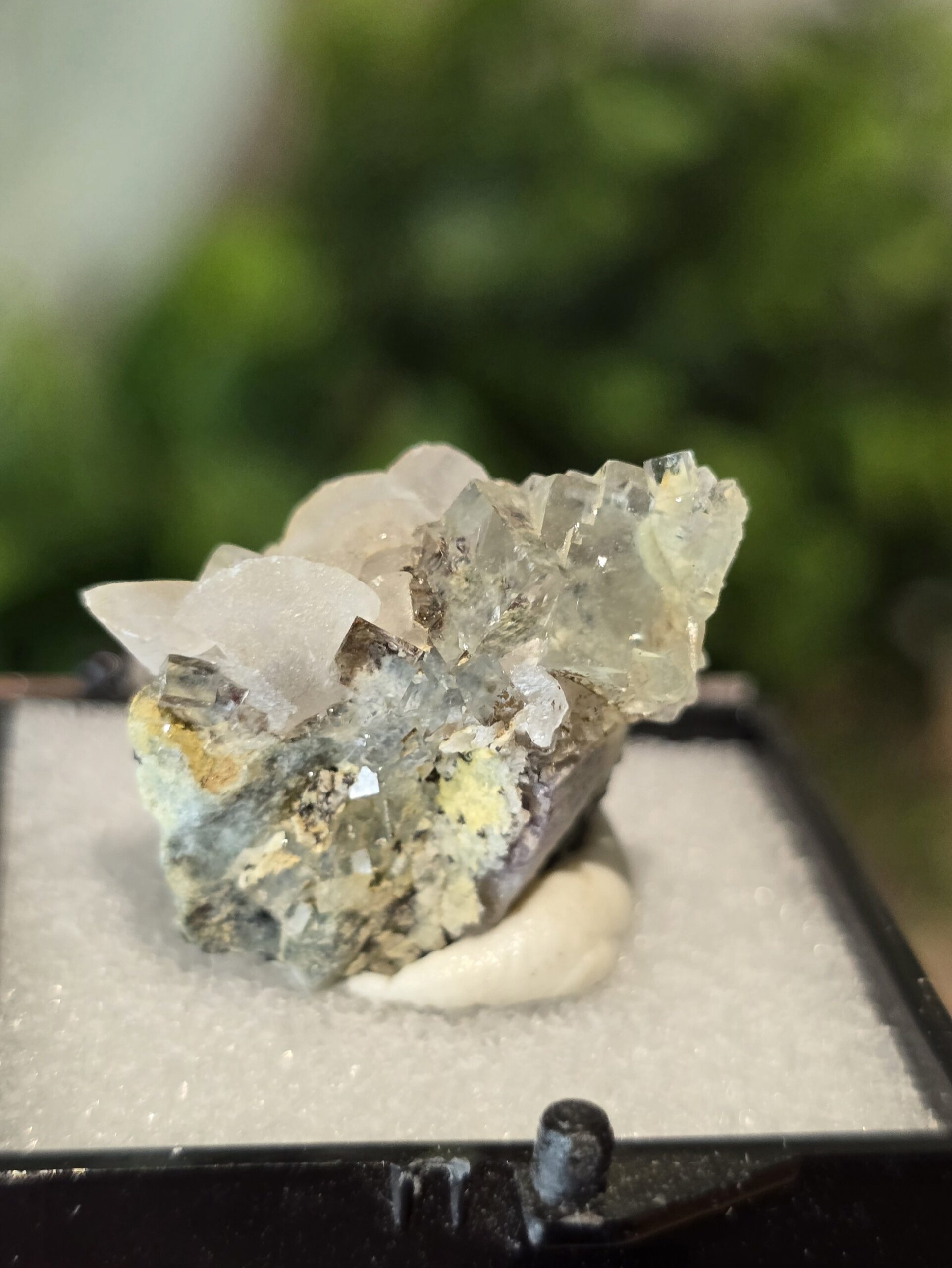 Phantom Fluorite with Calcite on Matrix - Image 7