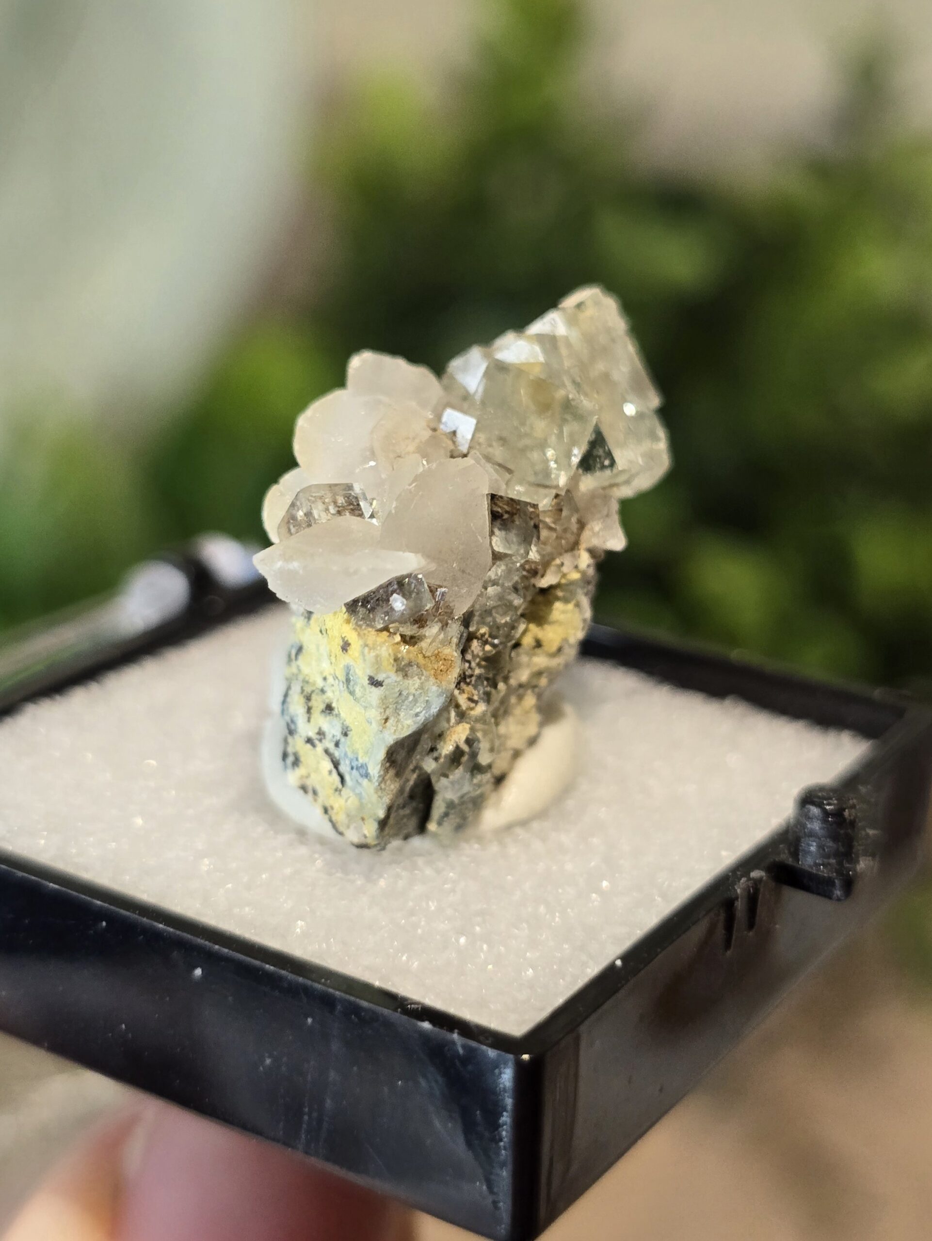 Phantom Fluorite with Calcite on Matrix - Image 12