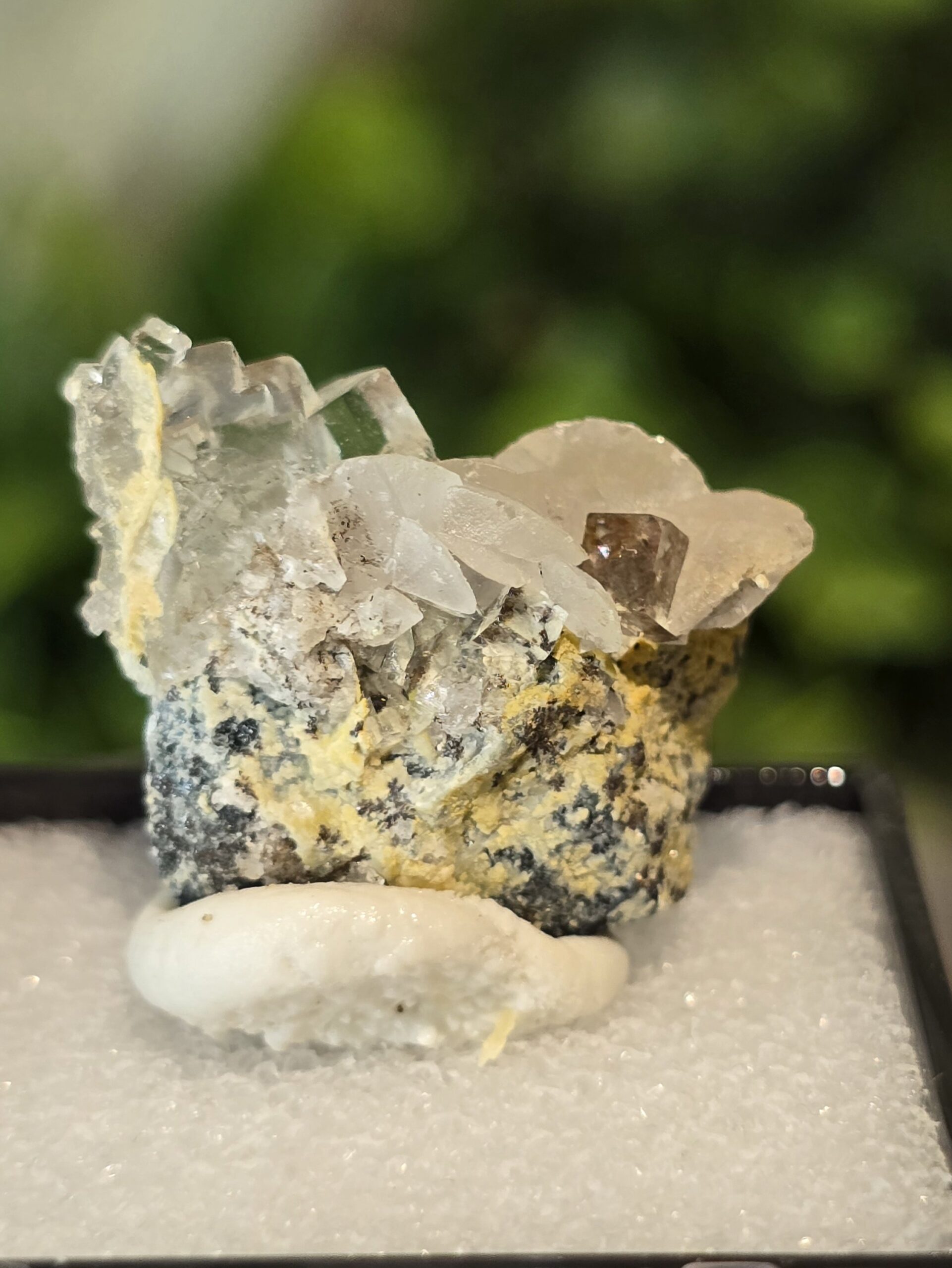 Phantom Fluorite with Calcite on Matrix - Image 6
