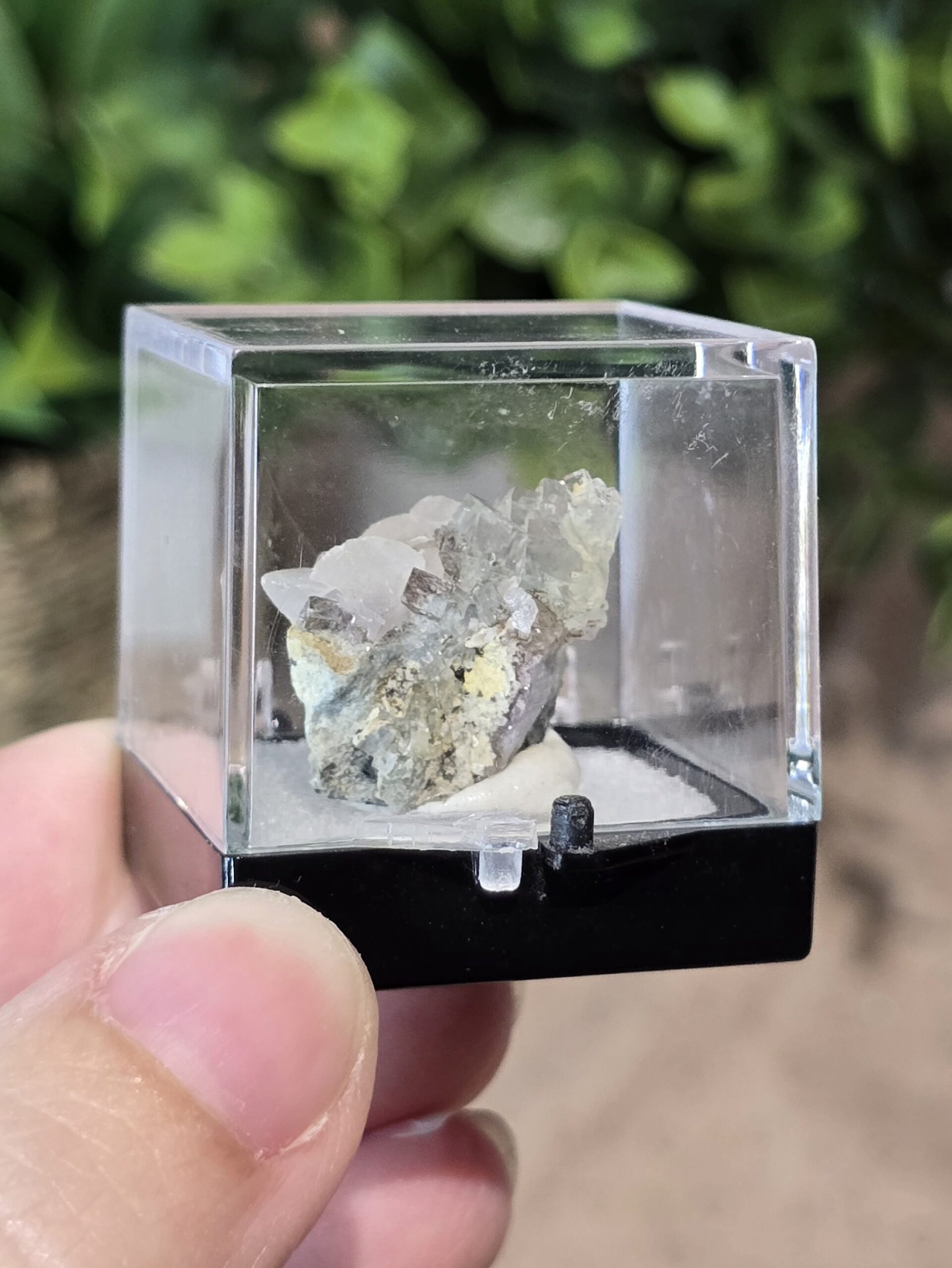 Phantom Fluorite with Calcite on Matrix - Image 3